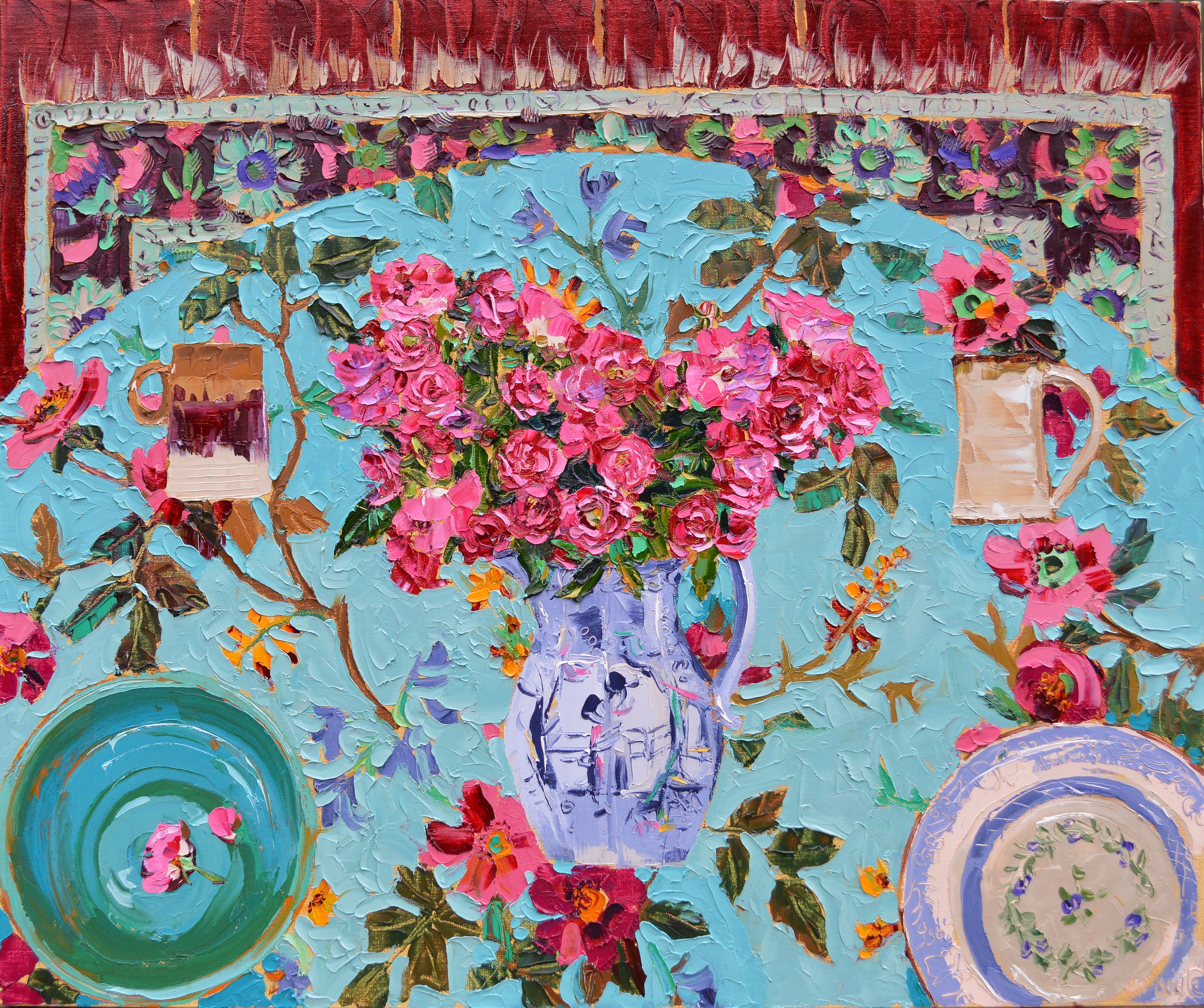 Still life with Roses by Lucy Doyle